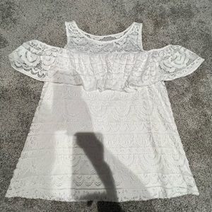 Lilly Pulitzer White Off the Shoulder Top - L